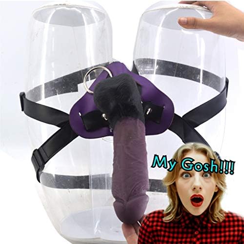 Purple Big Rod Female's Underwear Stràpön Hàrnèss Lîngèrîê Beginner Trainer