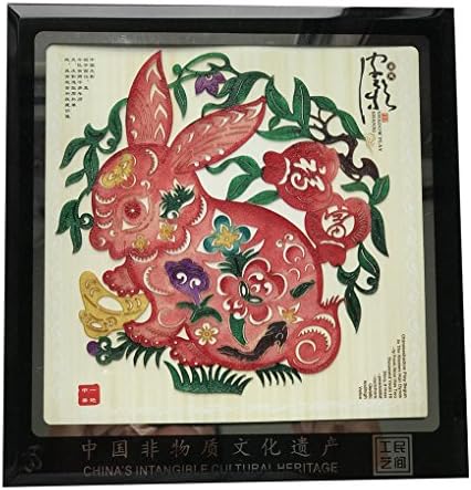 Handmade Artwork Desk Decors Collectibles Antiques Collectibles Art Office Decor Personalized Shadow Puppet Play College Student Gifts Interior Decorating Zodiac Pattern Rabbit