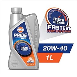 GULF Pride 4T Plus 20W-40 Engine Oil for 4-Stroke Bikes [1 L] – Pack of 1