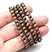JOVIVI Tibetan 108 6mm Natural Wenge Wood Prayer Beads Buddha Mala Buddhist Bracelet Necklace