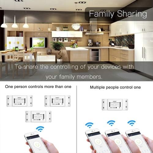 HaiMa Diy Wifi Smart Light Switch Universal Breaker Timer Wireless Remote Control Funciona Con Alexa Google Home Smart Home   3 Pc