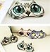 Zabrina Funny Creative Animated Cartoon 3D Cat Eyes Meow Sleep Mask Cute Animal 3D Eye Sleep Mask Therapy Light Shading Cover (Brown)