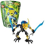 Lego Year 2013 Hero Factory Series 7 Inch Tall Figure Set #44013 - AQUAGON with Removable Dark-Blue Evil Brain, Spiked Shoulders, Stinging Tentacle Feet, Dual Sword Staff that Splits into 2 Swords, Poseable Joints and Translucent Elements (Total Pieces: 41)