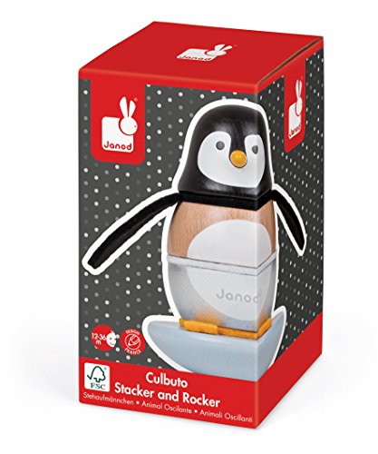 Janod Stacker & Rocker Penguin Toy, Mixed
