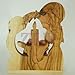 Zuluf Olive Wood Small Candle Nativity Hand Made with Certificate Holy Land | Wooden Nativity Set for Christmas | Comes with Bethlehem Certificate NAT009