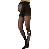 CALZITALY Maternity Pantyhose Stocking with Bellyband, Italian Hosiery, Pregnancy Tights 20 Denier