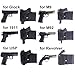 Concealed Gun Holster Tactical Ankle Pistol Holster Drop Leg Universal Use Elastic Wrap Adjustable for Glock 1911 USP M92 P220 22s 25s 380s 9mms 40s and 45s (pack of 2)
