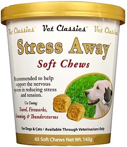 Stress Away for Dogs Cats (65 Soft Chews) by Garmon Corporation