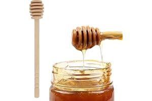 Mini Eco-Friendly Wooden Spoon Honey Dipper Sticks Mixing Server Wood Spoon for Honey Jar Dispense Drizzle Honey Dipper Stick