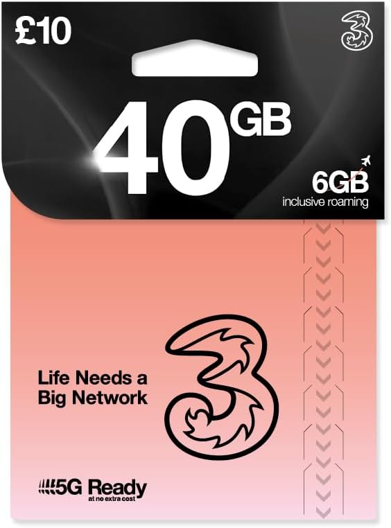 Love 2 Surf 4G/5G UK Roaming SIM Bundle 20GB + 20GB Free Data