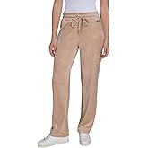 Halston Womens Velour Drawstring Waist Sweatpants