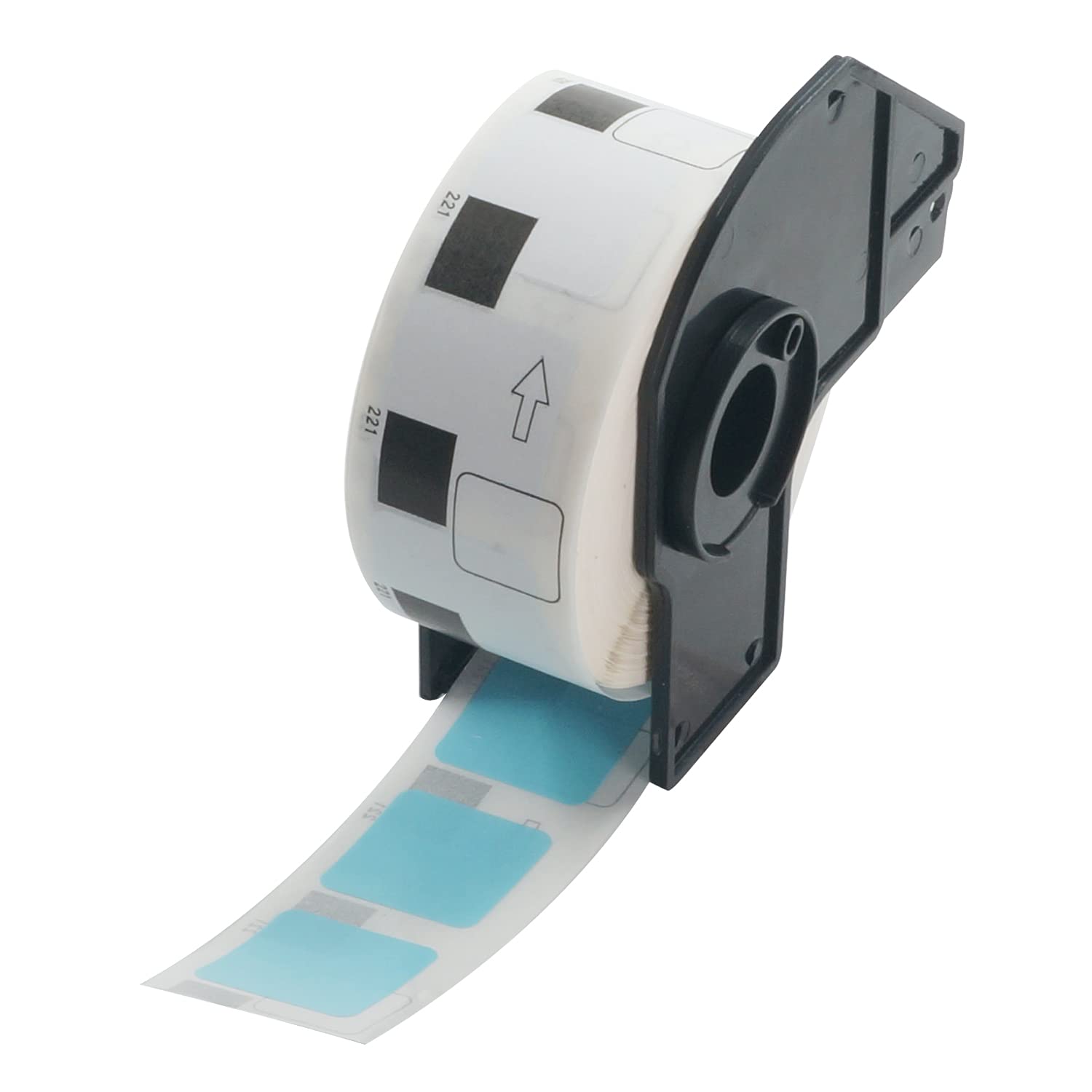 BETCKEY - 1000 Blue Labels Replacement for Brother DK-11221, 23mm x 23mm Square Labels Compatible with Brother QL Label Printers