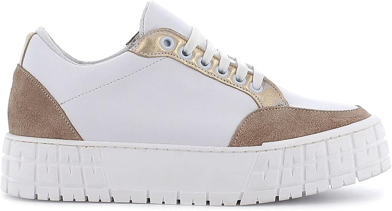 Once Baskets pour femme, fabriqués en Italie, en cuir avec semelle