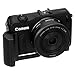 Fotodiox Pro, All Metal Black Camera Hand Grip for Canon EOS M (EF-M) Mirrorless Digital Camera with Battery Access