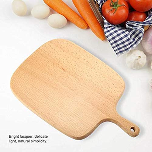 Qianduoduo888 Houten Pizza Plate, Pizza Board Houten Pizza Peel Paddle Pizzapalet Met Afgeronde Hoeken Snijplank Serving… - Afbeelding 7