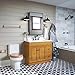 Design House Dalton Towel Bar, Wall-Mounted, Sturdy Solid Wood, Easy Installation, For Bathroom, Honey Oak, 26.125 in. L x 5.0 in. H x 3.75 in. D, 561175