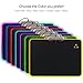 LED Lighting Hard Gaming Mouse Pad, RGB Colorful Computer Notebook Mac Mice Mat - Black