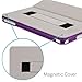 CaseCrown Bold Standby Pro Case (Purple) for Apple iPad Air 2 with Hand Grip, Corner Protection, Multi-Angle Viewing Stand (Built-in Magnetic for Sleep/Wake Feature)