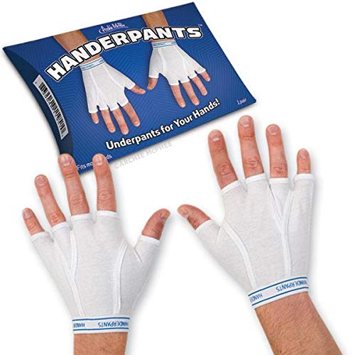 Archie McPhee Handerpants Briefs Underpants for Your Hands, 1 pack, White - Thumbnail 4