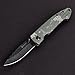 Cool Hand 2.75'' Damascus Pattern Ceramic Liner Lock Pocket Folding Knife w/ 3.75'' Aluminum Digital Camo Handle, Deep Carry Clip
