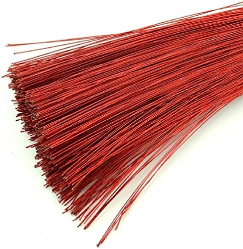 50Pcs 1Mm Diameter 80Cm Long Plastic Covered Gold Wire Iron Wire Used For Diy Nylon Stocking Flower Garland Making Supplies