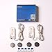RTGS 10 Sets 15 Blue Color Micro LED String Lights Battery Operated on 6 Feet Silver Color Wire