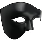 Hoshin Masquerade Mask, Half-Face Mardi Gras Decorations Venetian Masks for Mens