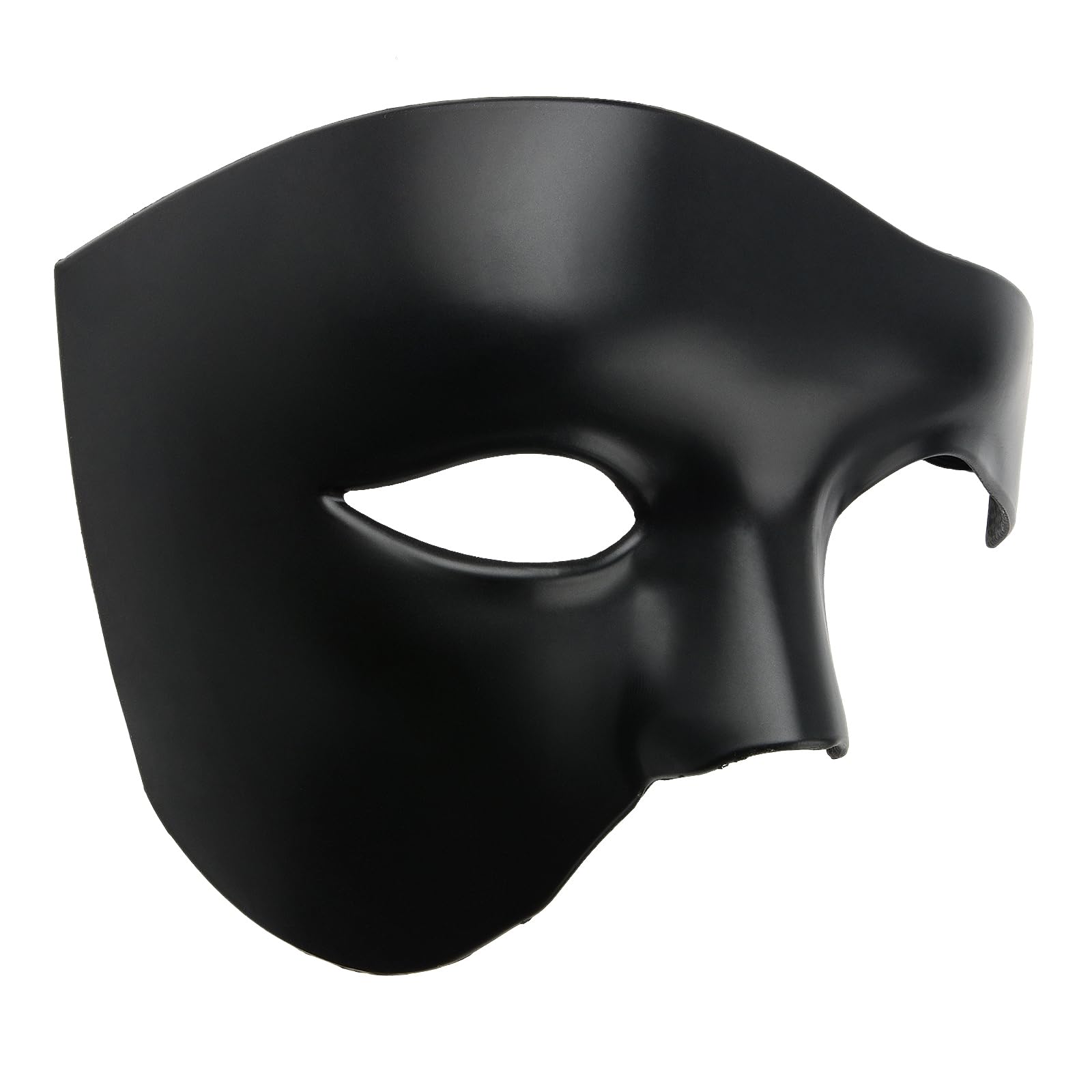 Photo 1 of Hoshin Masquerade Mask, Half-Face Mardi Gras Decorations Venetian Masks for Mens(Solid Black)