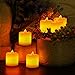 Intsun 9pcs Battery Operated Remote Timer Flameless Candles, LED Candles Pillar, Tea Lights, Last Up To 72 Hours, Seasonal Festival Decorations for Wedding, Birthday, Party (Warm Yellow)