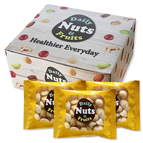 "Just Macadamias" (Raw), 2 LB, 32 Packs (1oz), No Additives, Unsalted