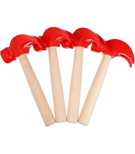 Lot de 50 mini marteaux en bois éducatifs pour enfants
