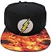 DC Comics The Flash Lightning Logo Sublimated Bill Snapback Baseball Cap Black