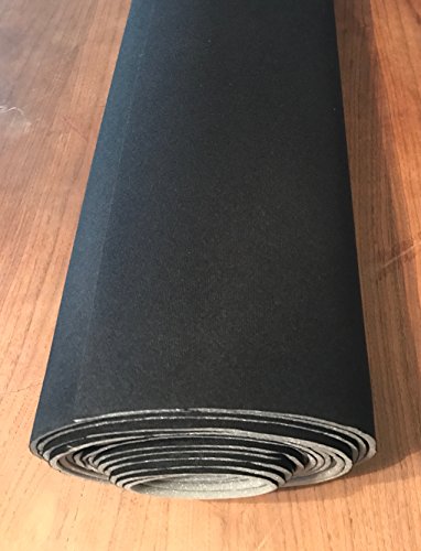 BLACK foam backed headliner fabric-108"x60"
