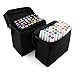 XCSOURCE 40pcs Color Marker Pen Set Alcohol Twin Tip Broad Fine Point for Art Sketch Graphic Black Body TH259