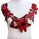 Craft Embroidered Lace Collar Patches Applique Motif Venise Scrapbooking Sewing Accessories for Women 1 Piece / T1374