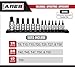 ARES 70102-13-Piece Standard Torx Bit Socket Set - Sizes Range from T8-T60 in 1/4-Inch, 3/8-Inch, and 1/2-Inch Drive