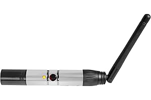 Rockville DMX-WTR 2.4GHz Wireless DMX Lighting Transmitter, 1968 Ft Range, 7 Group Control, 25 Receivers, GFSK Modulation, for DJs, Stage, and Event Lighting