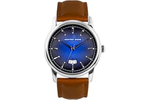 Geoffrey Beene Mens Watches Quartz Analog Wrist Watch for Men with Date Dress Watch Elegant Gift for Men