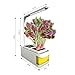 Finether Hydroponic Growing System Kit with LED Grow Light,2 Gardening Pots,360 Degree Adjustable Arm,Low Water Alarm,Sensitive Touch Control for Home,Indoor,Kitchen,Plants,Herbs,Yellow(2018 Advanced)