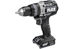 FLEX 24V Brushless Cordless 1/2-Inch 1,400 In-Lbs Torque 2-Speed Hammer Drill Turbo Mode Tool Only, Battery and Charger Not Included - FX1271T-Z