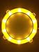 Night Gamez HaloHoles LED Cornhole Night Lights (Set of 2) - Yellow/Amber