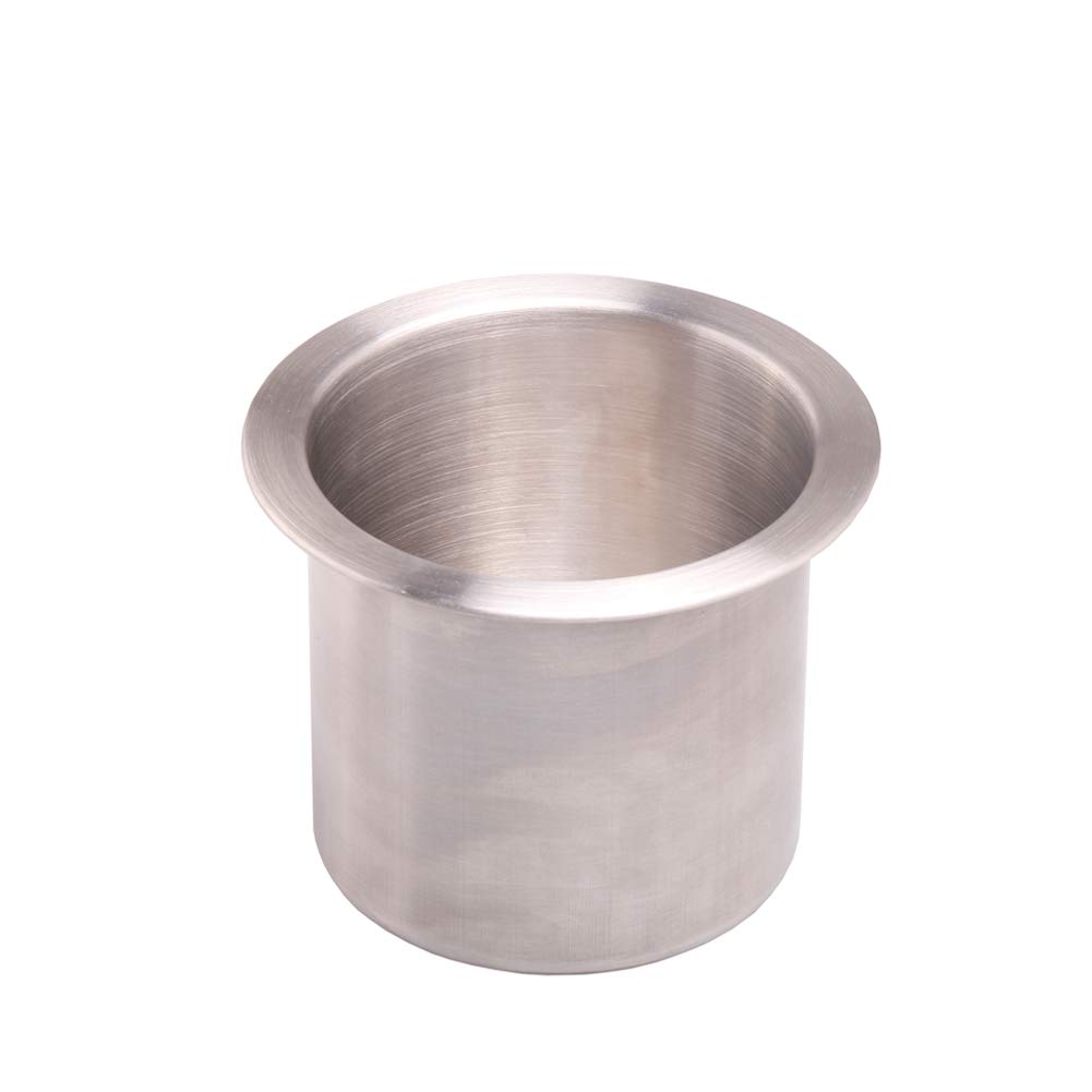 Run Pack of 1 Stainless Steel Drop-in Cup Drink Holder Poker Table Drink Holder (Silver)