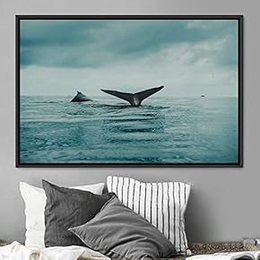signwin Framed Canvas Wall Art Swimming Free Cool...
