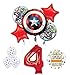 Mayflower Products The Ultimate Avengers Super Hero 4th Birthday Party Supplies and Balloon Decorations