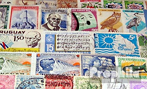 Prophila Collection Uruguay 100 various stamps (Stamps for collectors)