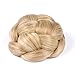 Smilco Braid Fake Hair Bun Hairpiece Extension for Women Short Hair (Blonde)