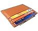 RFID Wallet Mens Leather RFID Blocking Front Pocket Wallet Slim Card Holder Case