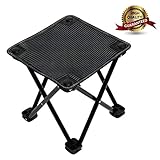 Garne T Mini Portable Folding Stool,Outdoor Folding Chair for Camping,Fishing,Travel,Hiking,Garden,Beach, Quickly-Fold Chair Oxford Cloth with Carry Bag