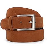 Ted Baker Men's Leather Belt, Chestnut, Suede