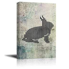signwin Canvas Wall Art Abstract Animal Lines Art...